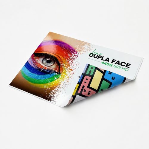 Lona DUPLA FACE 440g / Alta / Com Ilhós / BRILHO