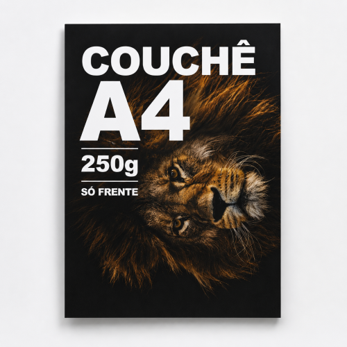 Couche A4 250g / Impressão frente 