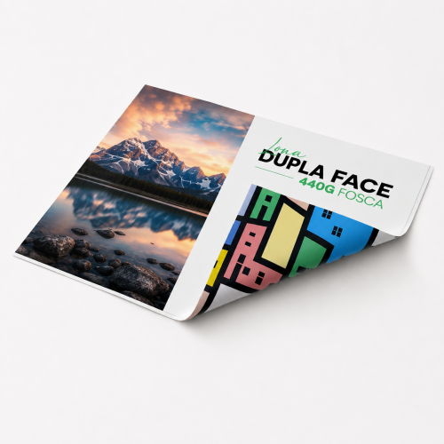 Lona DUPLA FACE 440g / Média / Com Ilhós / FOSCO